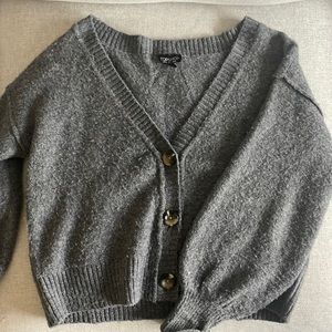 Topshop grey cardigan